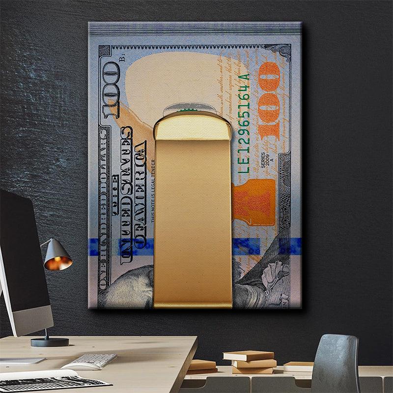 MONEY CLIP KANVAS TABLO