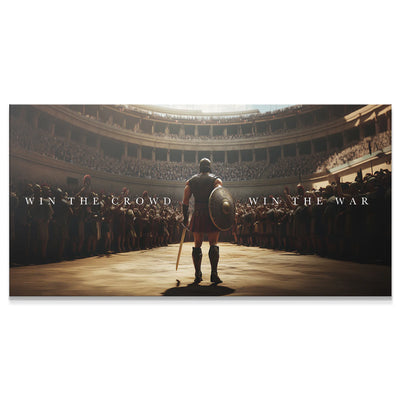 GLADIATOR WIN THE CROWD KANVAS TABLO