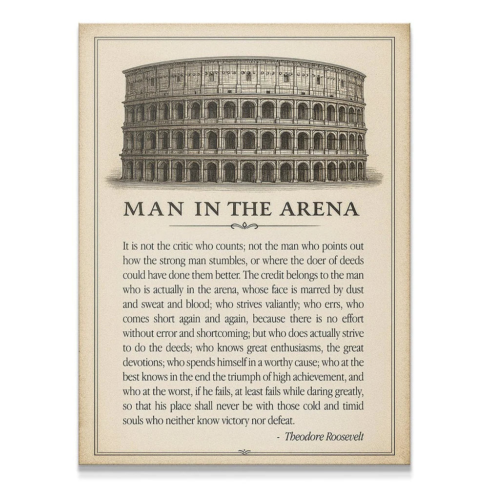 MAN IN THE ARENA BİLET - KANVAS TABLO