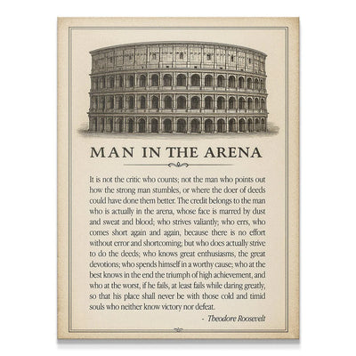 MAN IN THE ARENA BİLET - KANVAS TABLO