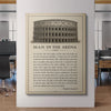 MAN IN THE ARENA BİLET - KANVAS TABLO