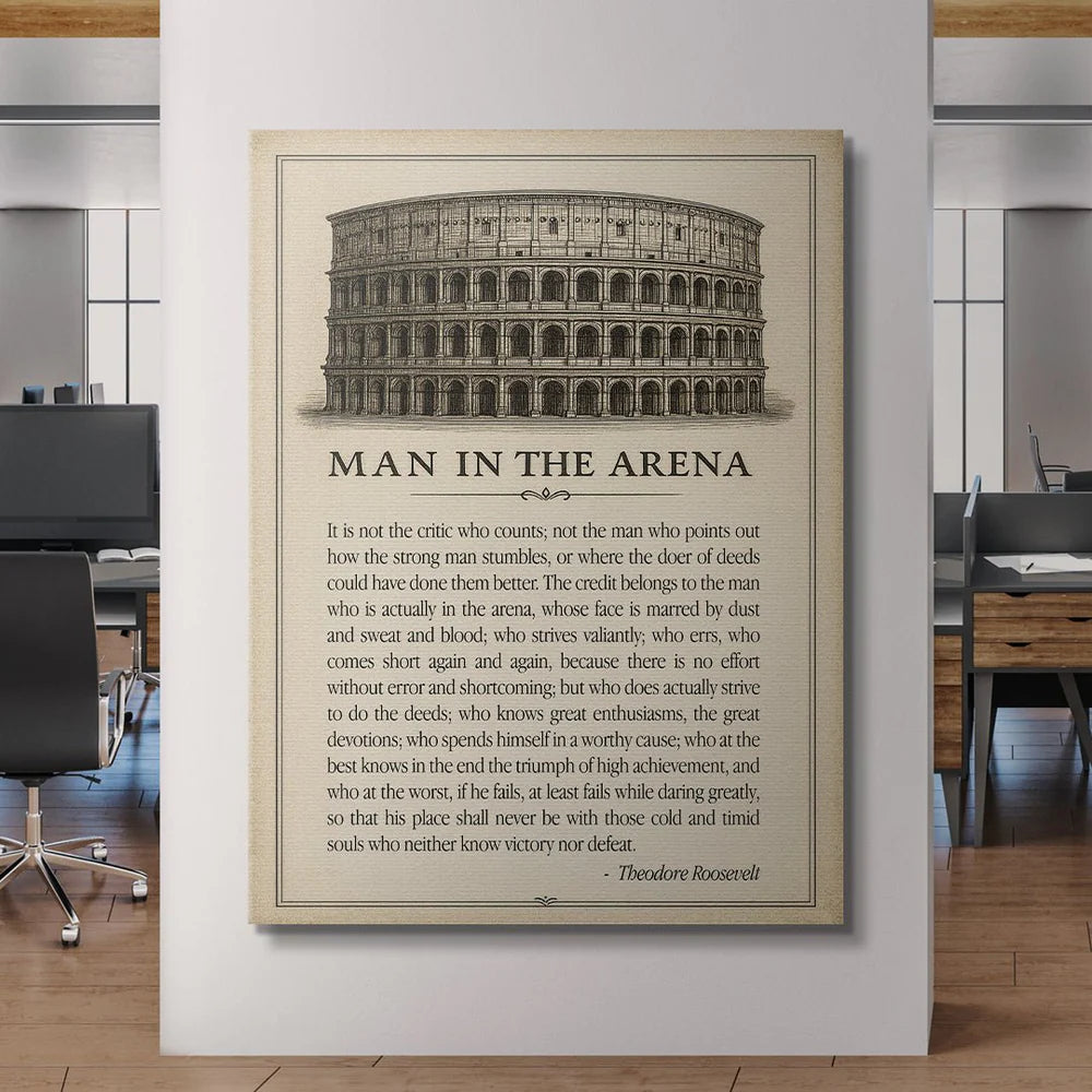 MAN IN THE ARENA BİLET - KANVAS TABLO
