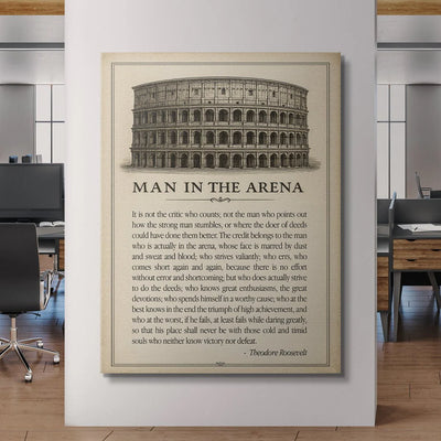 MAN IN THE ARENA BİLET - KANVAS TABLO