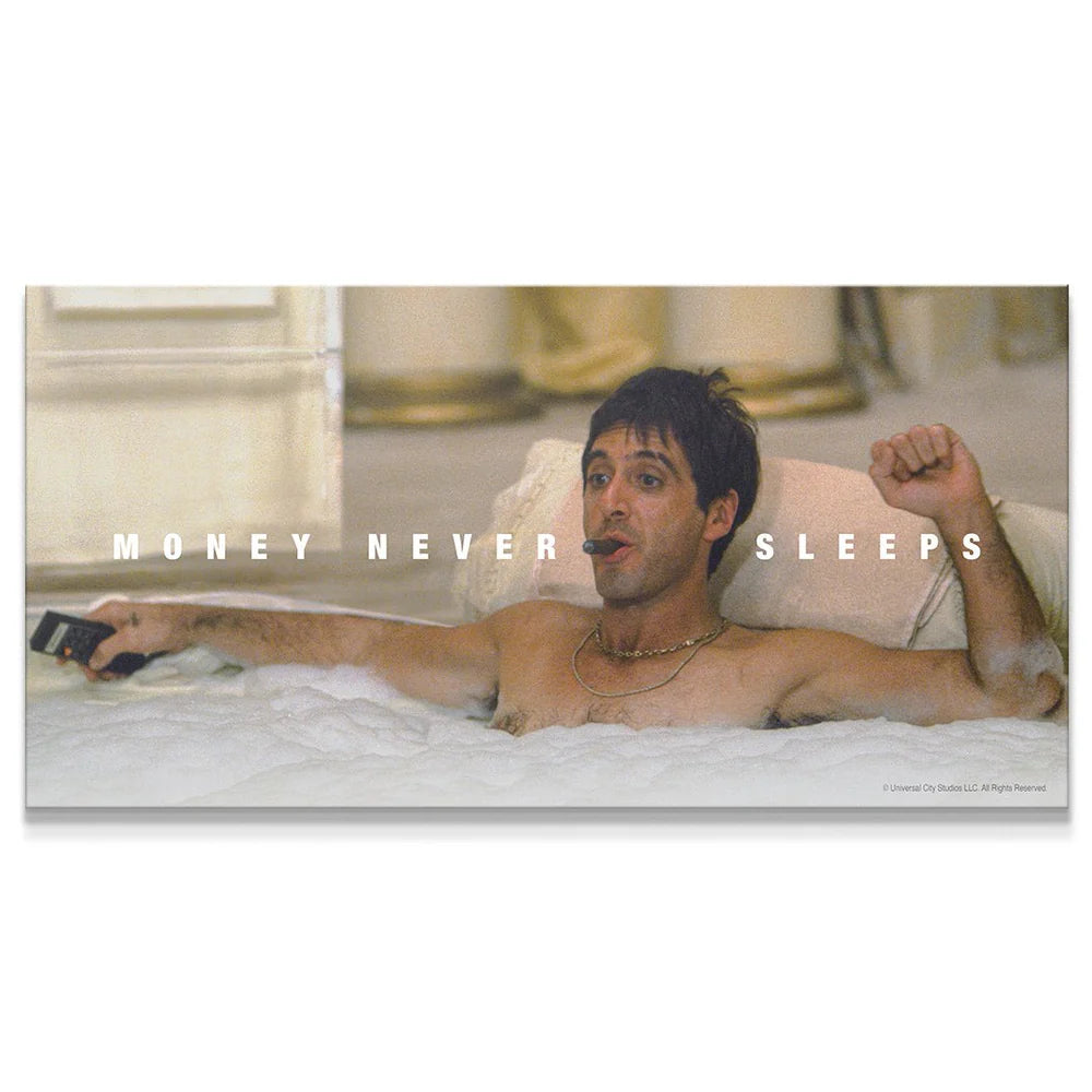 MONEY NEVER SLEEPS KANVAS TABLO