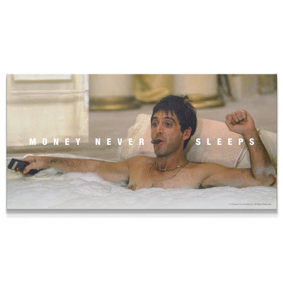 MONEY NEVER SLEEPS KANVAS TABLO