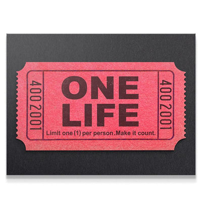 ONE LIFE KANVAS TABLO
