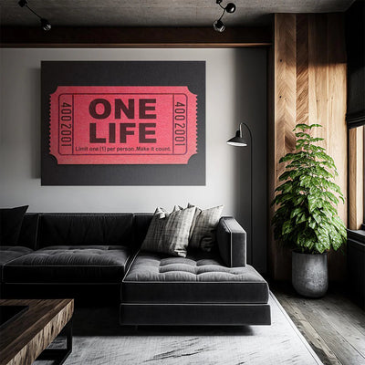 ONE LIFE KANVAS TABLO