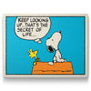 PEANUTS - KEEP LOOKING KANVAS TABLO