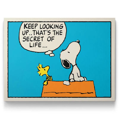 PEANUTS - KEEP LOOKING KANVAS TABLO
