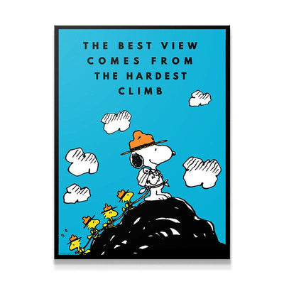 PEANUTS - THE CLIMB KANVAS TABLO