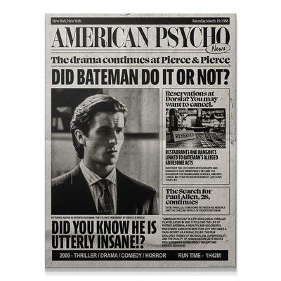 PSYCHO NEWS KANVAS TABLO