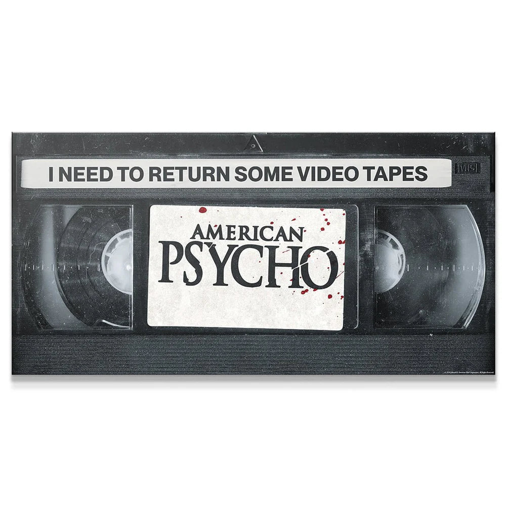 RETURN VIDEO TAPES KANVAS TABLO