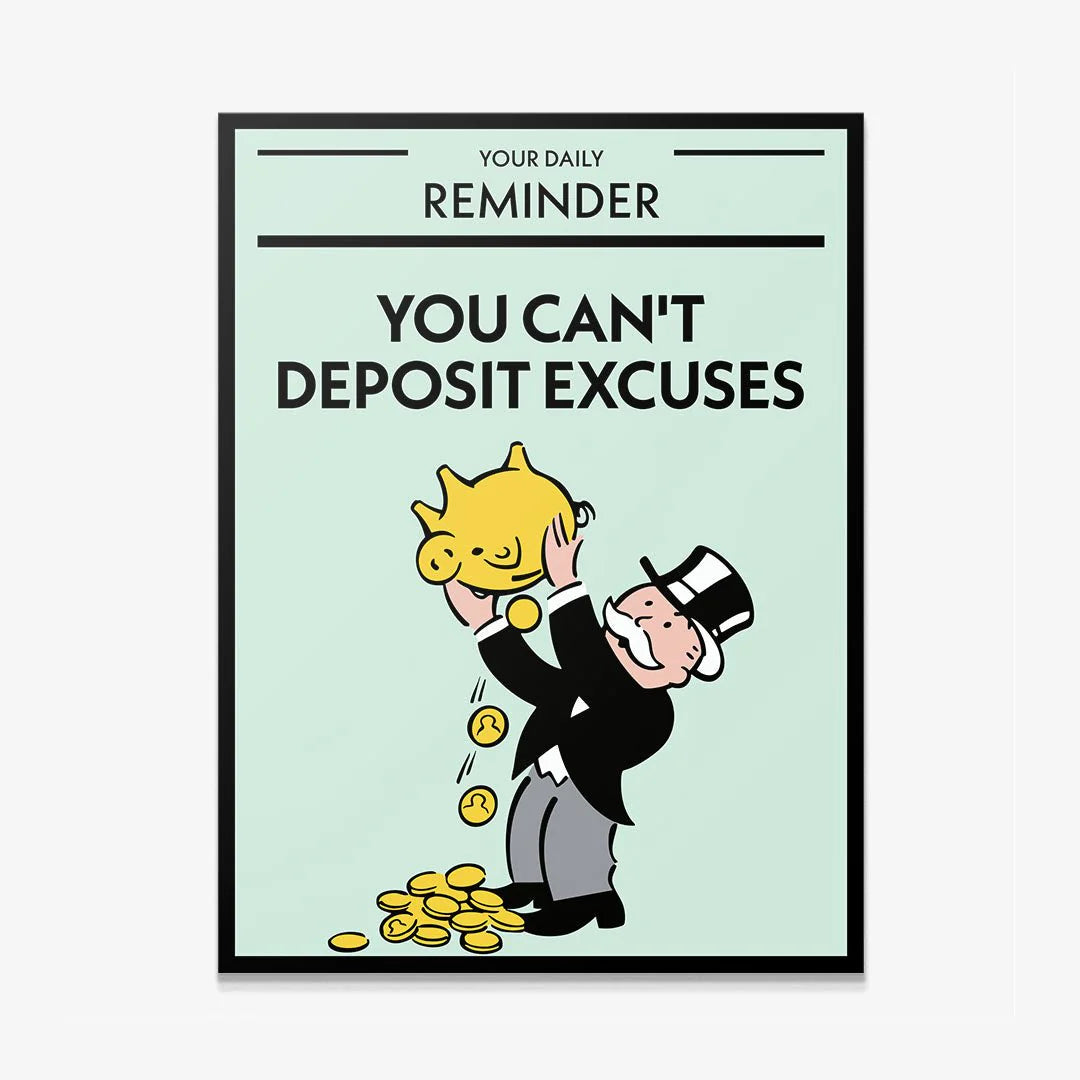 EXCUSES KANVAS TABLO
