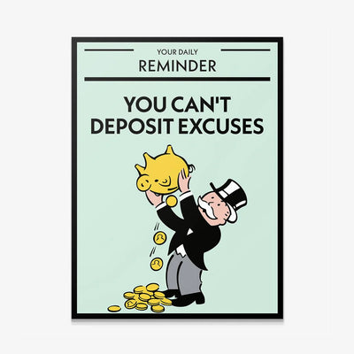 EXCUSES KANVAS TABLO
