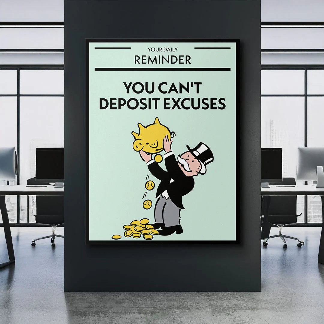 EXCUSES KANVAS TABLO