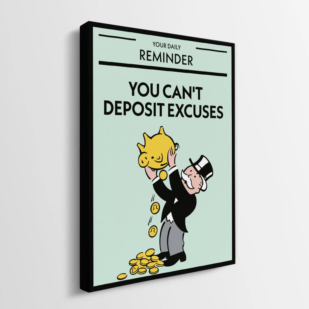 EXCUSES KANVAS TABLO