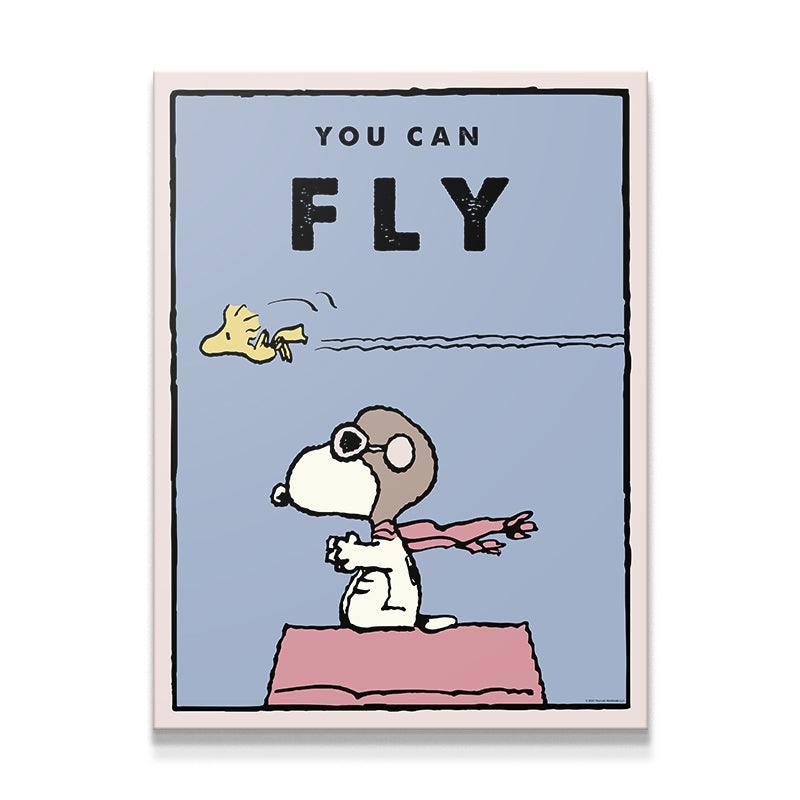 PEANUTS - YOU CAN FLY KANVAS TABLO